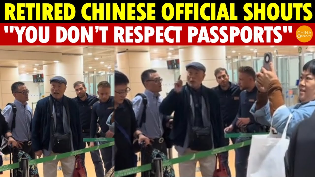 Retired Chinese Official Disrupts Italy Customs, Shouts: "You Don’t Respect Chinese Passports!"