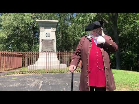 Ben Franklin at General Edward Braddock’s Grave