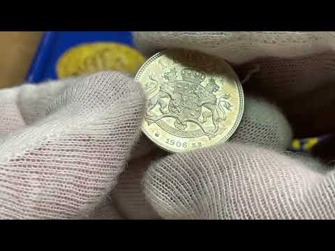 Oskar II - 1 Krona 1906 med spegelkaraktär från Roberto Delzanno Numismatik