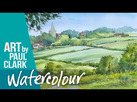 How to Paint a Country Landscape and Sketching and Painting Outdoors!