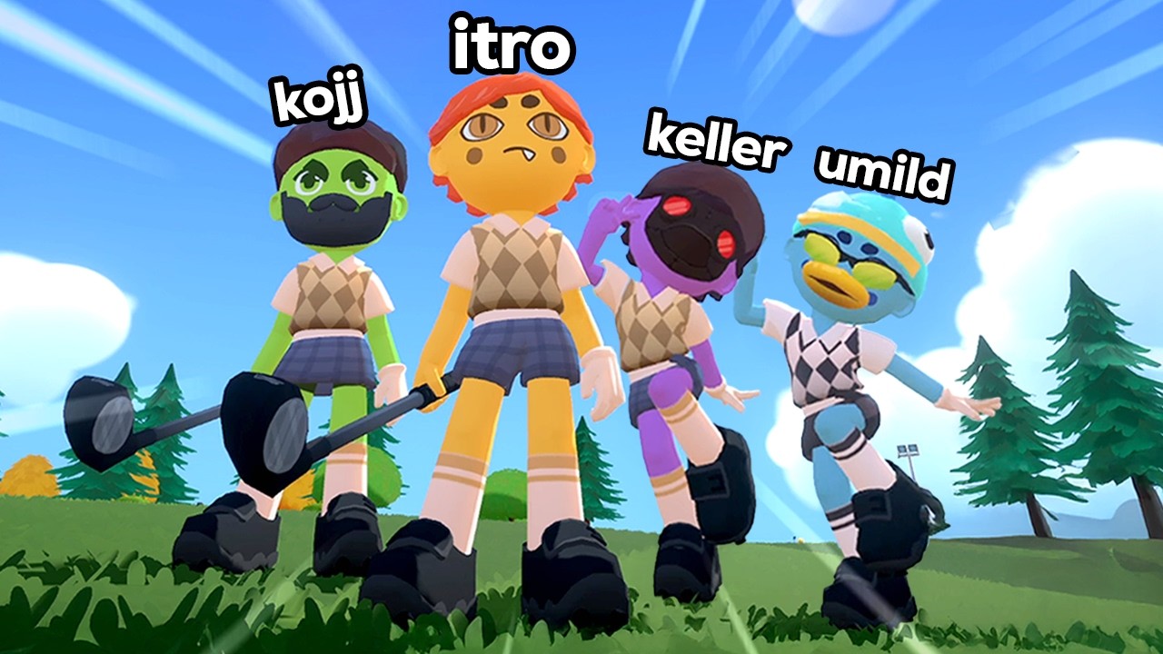 4 CRÂNIOS jogando uma super batalha de GOLF