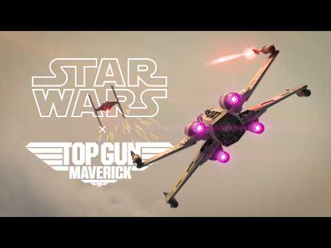 X-wing vs Tie Fighters - Top Gun: Maverick Style