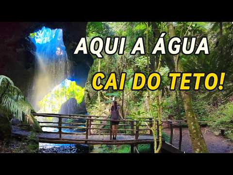 A CACHOEIRA MAIS DIFERENTE DE MINAS GERAIS? | Parque Ecológico Olho d'Água - Andradas/MG