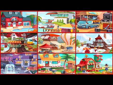 Talking Tom Gold Run - Full Upgrading All 9 Houses 2021 Gameplay HD