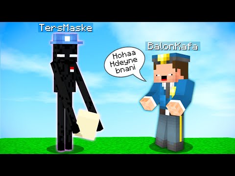 POLİS BALON KAFA'YI POSTACI ENDERMAN OLARAK TROLLEDİM ! - Minecraft