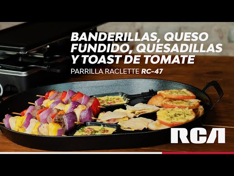 thumbnail video image 2 of Parrilla Antiadherente RCA Raclette RC-47 Negro, 2 of 5