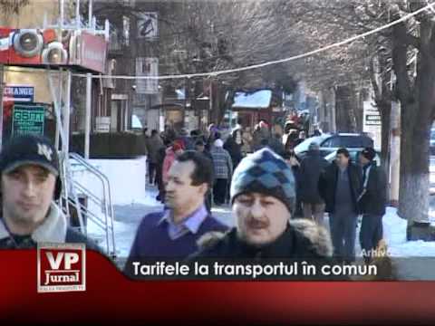 Tarifele la transportul în comun