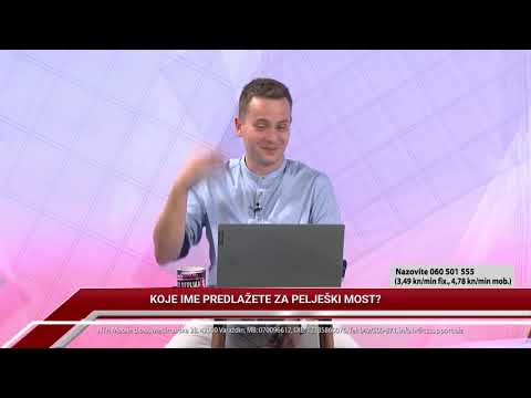 TV REPLIKA 29.07.2021. - KOJE IME PREDLAŽETE ZA PELJEŠKI MOST?