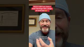 How to tell if you have a heart blockage with a single test #hearthealth #heartattack #heart #fypシ
