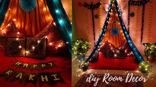 Rakshabandhan Decoration | Canopy/Tent Decoration |DIY Room Decor |Room Makeover |Festive Decoration