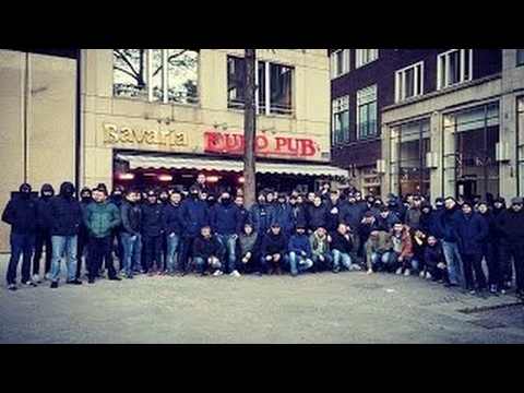 C3 Feynoord - Fenerbahce Hooligans at Amsterdam and cortege in Rotterdam