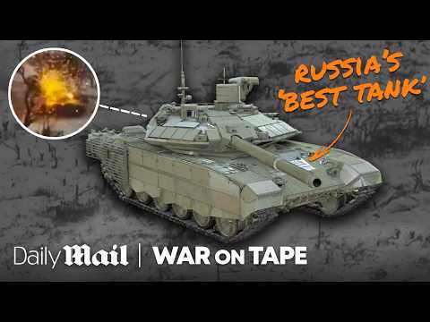 How Ukraine ‘battlefield taxis’ destroyed Russia’s best tank T-90M | War on Tape | Daily Mail