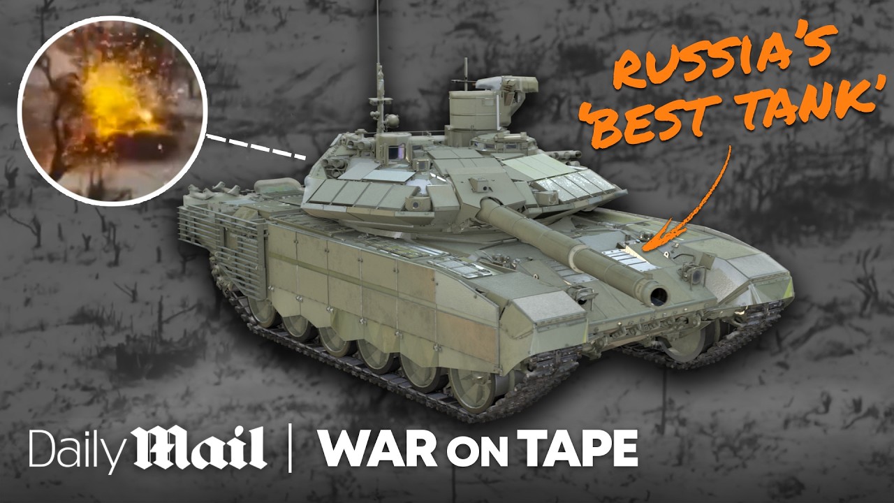 How Ukraine ‘battlefield taxis’ destroyed Russia’s best tank T-90M | War on Tape | Daily Mail