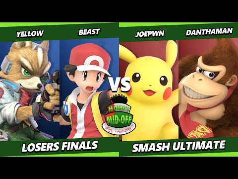 Momo's Mid-Off Losers Finals - Yellow & Beast Vs. Joepwn & DanThaMan - SSBU Ultimate Tournament