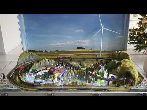 Spur Z Koffereisenbahnanlage "Designed by Peter R."