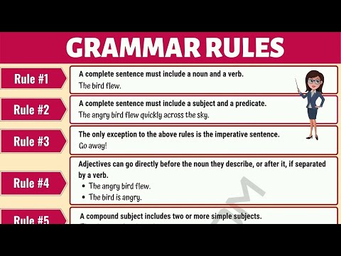 Basic Grammar Rules: English Sentence Structure