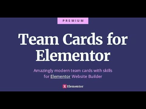 Team Cards for Elementor - Ultimate Team and Skills Widget Cards By XforWooCommerce