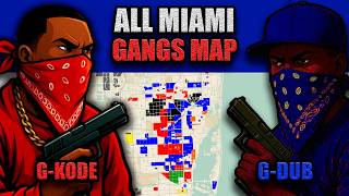G-DUB vs G-KODE - All the 100 GANGS of MIAMI (territories on map)