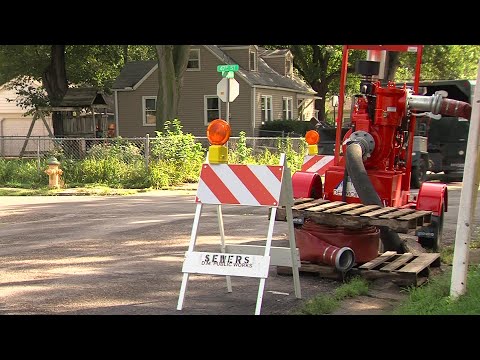 Sump pump set up by city
