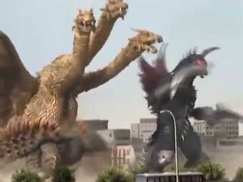 CR Godzilla 3S T Battle Godzilla 2000 vs GMK King Ghidorah, Final Wars Gigan and FW Anguirus