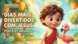Playlist Gospel Infantil 🎶 Música Cristã Infantil para Dias Mais Divertidos | BIBLIATOON