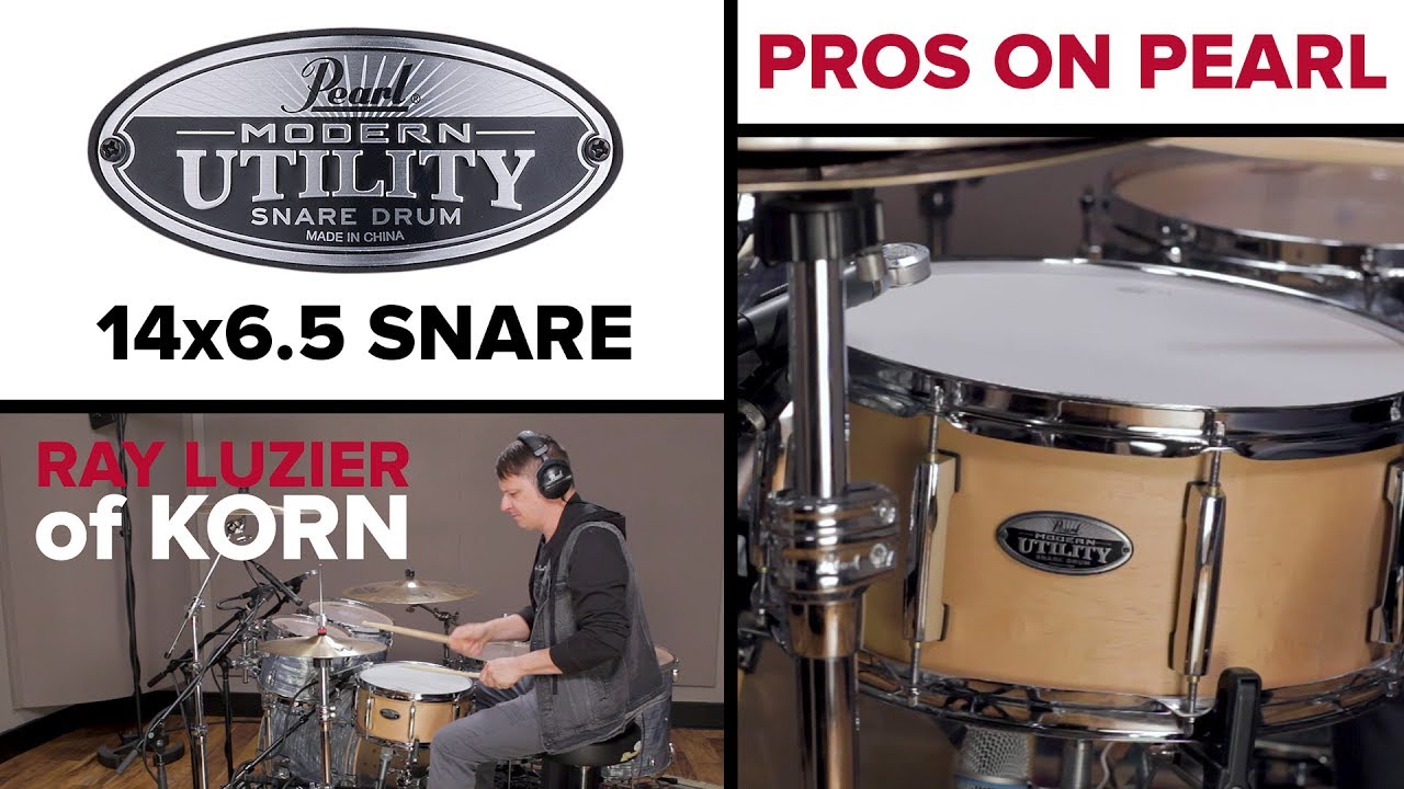 Pearl Modern Utility 14x6.5 Snare Drum - Satin Brown