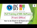 IDS Training Front Office How To Do Check In And Check Out On The Same Day IDS 7 0