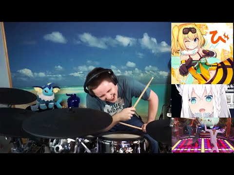 The8BitDrummer drums to び by Ritsuaki feat. Choco and there's some other stuff here too I dunno