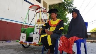 Viral saat Datang Wisuda Naik Becak, Hamzah Bakal Direkrut Jadi Pegawai UT Majene
