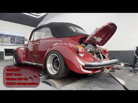 VW Käfer Cabrio 1835ccm Weber IDF Doppelvergaser Leistungsmessung Prüfstand Dynojet DK Performance