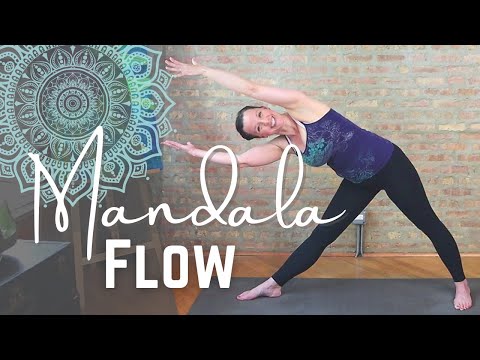 FULL MANDALA FLOW Yoga Practice [40-minute intermediate level home yoga class].
