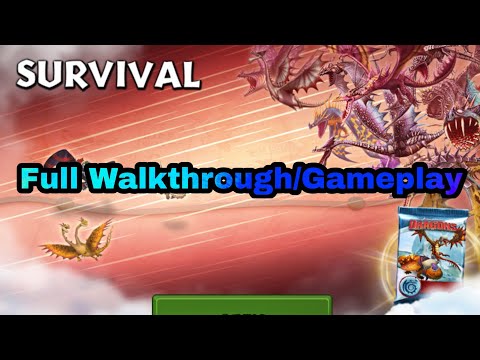 New SURVIVAL GAUNTLET Full Walkthrough/Gameplay - Dragons:Rise of berk