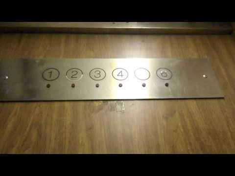 AMAZING 1975 Dover Hydraulic Elevator At The Municipal Parking Garage B In Hoboken NJ