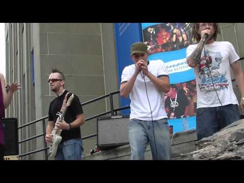 Three Sheet busking in support of Nova Scotia Music Week