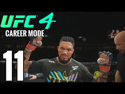 UFC 4 Bantamweight Career Mode Walkthrough Part 11 - AMAZING PERFORMANCE!