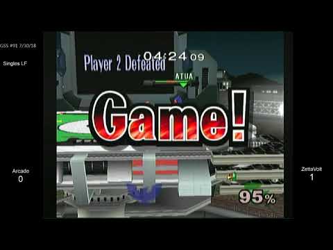 GSS 91 SSBM - Arcade (C. Falcon) vs. ZettaVolt (Falco) - Melee LF