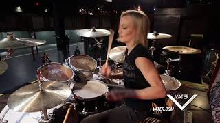 Hayley Cramer Pop Evil Soundcheck Drum Cam  Trenches - Vater Drumsticks