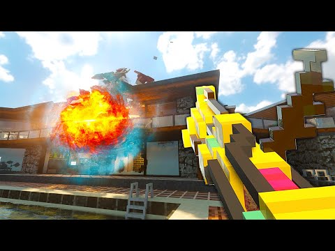 Mansion EXPLODES from Black Hole - Teardown Mods Gameplay