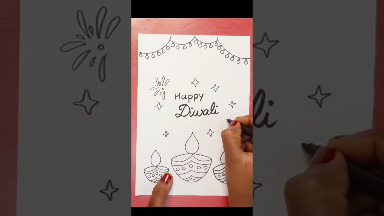 Diwali Homework Decoration/ Project work designs / Diwali Holiday Homework front Page