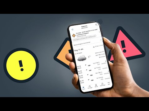 Instruktionsvideo: Vädervarningar i SMHIs app