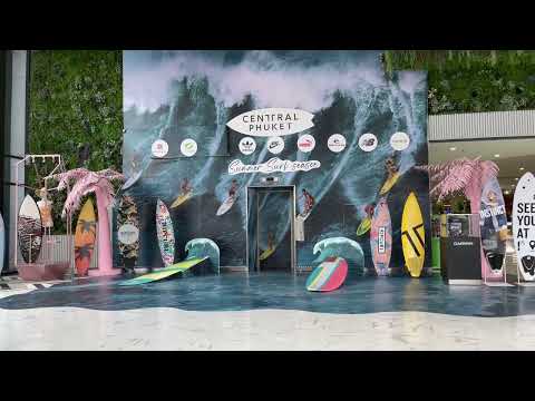 Shopping central de Phuket O centro comercial mais grande e popular Férias de verão em Tailândia 4k.