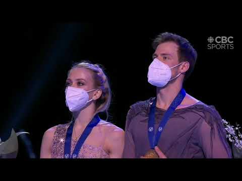 2021 ISU World Figure Skating Championships Ice Dance Victory Ceremony