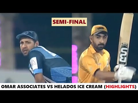 Omar Associates vs Helados Ice Cream (HIGHLIGHTS) Naya Nazimabad Ramzan Corporate Cup 2022 SF2