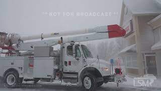 01-29-2022 Marshfield, MA - Heavy Snow Buries Town - Blizzard Power Outages (SOT)