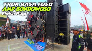 Download lagu Truk Rasa Fuso AMP BONDOWOSO pertama kali Finish Pagi di Karnaval Malang Pagersari  mp3
