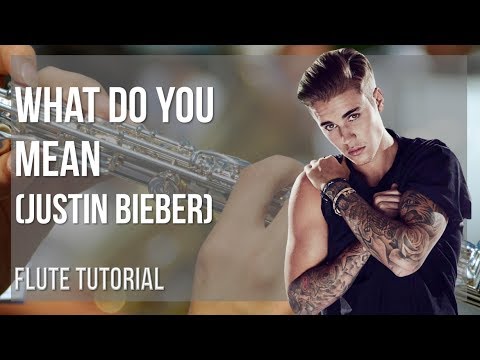 How to play What Do You Mean by Justin Bieber on Flute (Tutorial)