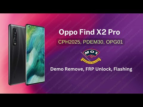 OPPO Find X2 Pro CPH2025 DEMO Remove Flashing Unbrick FRP Unlock #oppofindx2pro