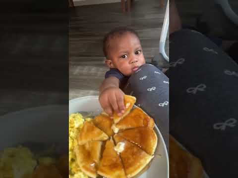 Kid: Your food is my food #baby #funny #funnyvideo #family #funnymoment