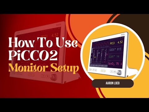 How To Use PiCCO2 Monitor Setup, Initial Programming, Thermodilution, and Full Tutorial