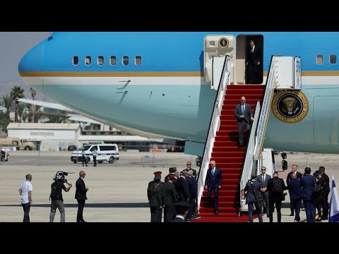 Cerimônia de chegada do presidente Biden ao Aeroporto Internacional Ben Gurion - Vídeo completo